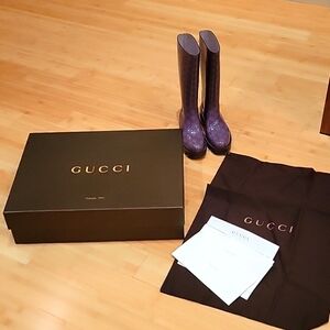 Gucci rain boats